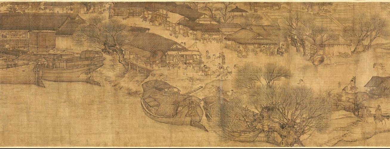张择端《清明上河图》全卷 · 汴河漕运段