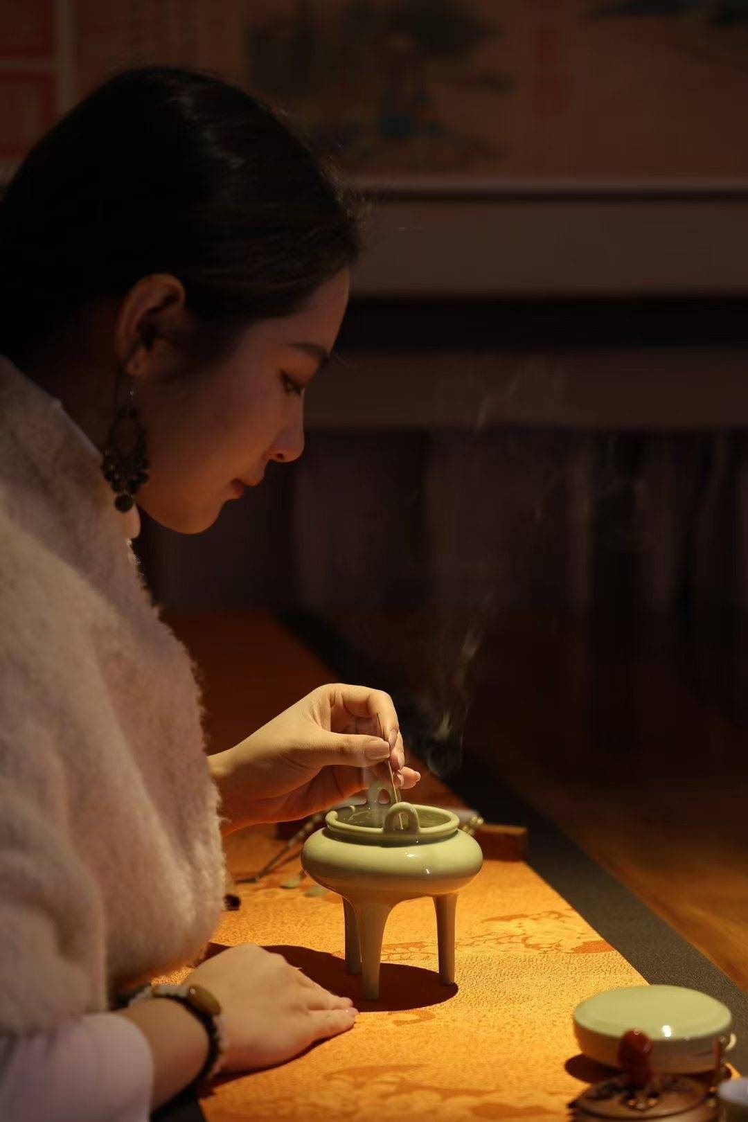 香道体验场景：店内品香